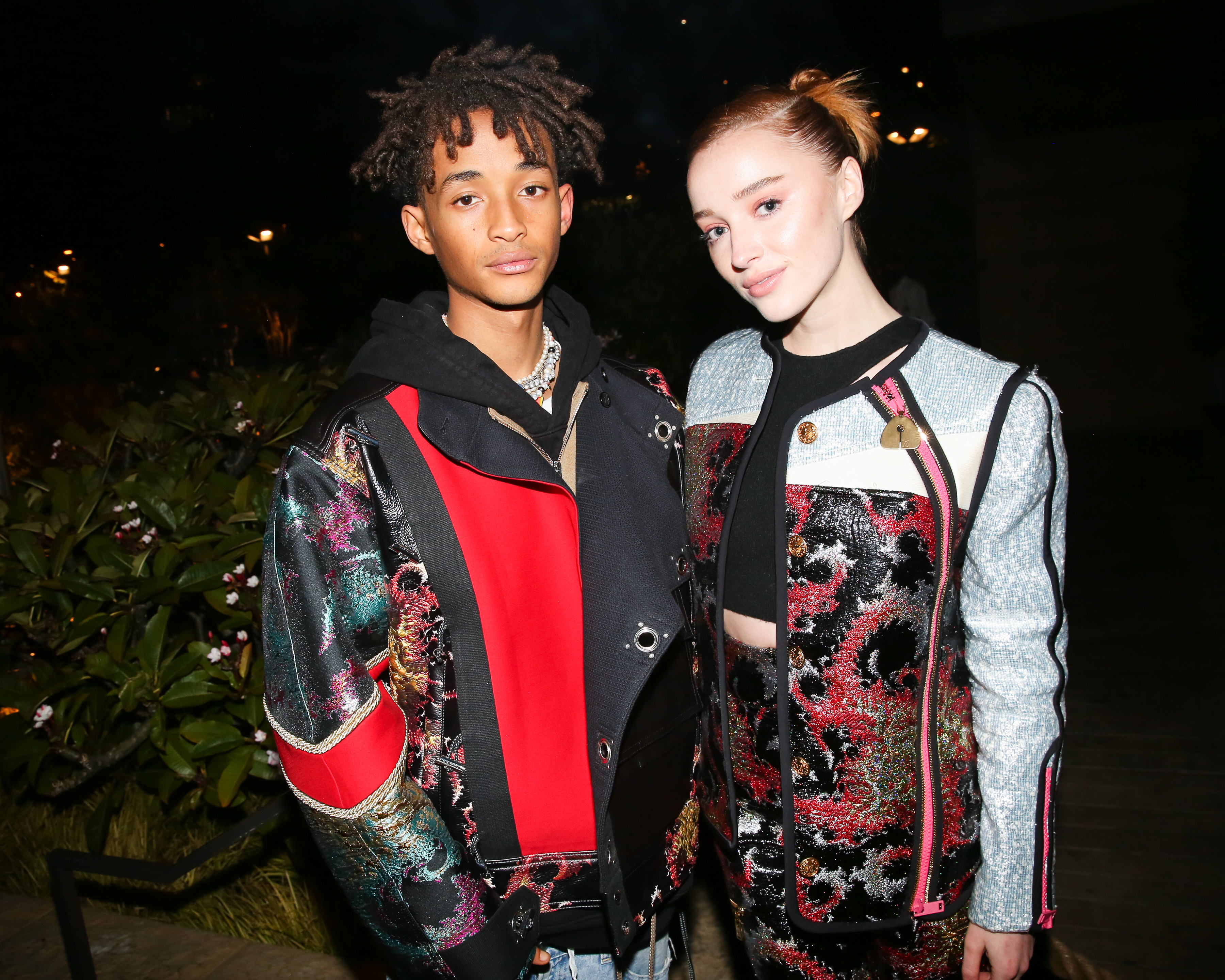 Phoebe Dynevor & Jaden Smith Hang Out After Louis Vuitton Party – Hollywood  Life