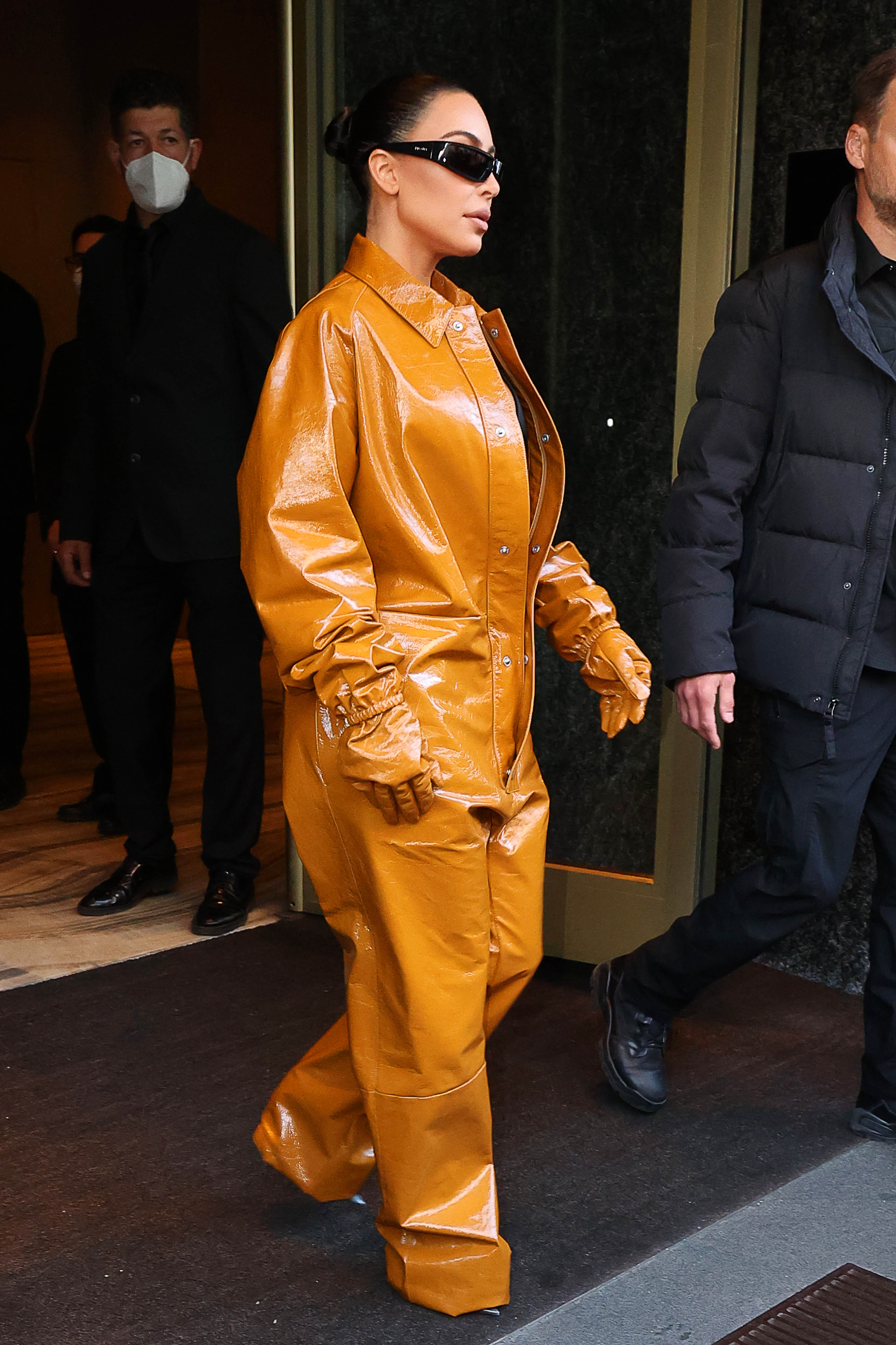 Kim Kardashian – Wearing the Prada Men’s Fall 2022 collection