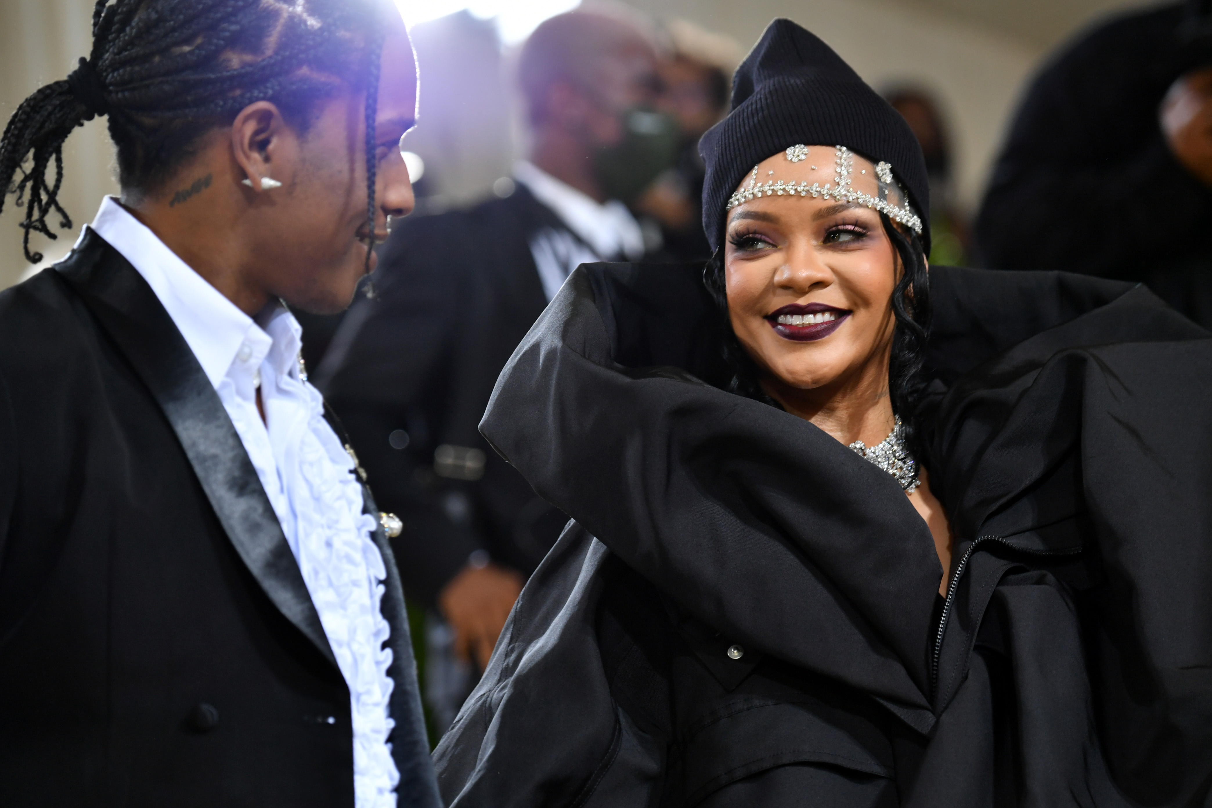 Rihanna Wears Cone Bra Corset on Date Night With A$AP Rocky