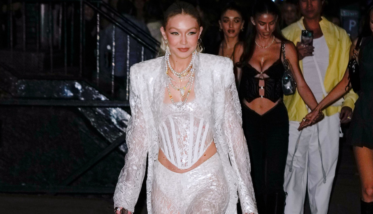 Bella Hadid - Arrives for Her Sister Gigi's Birthday Party in NYC