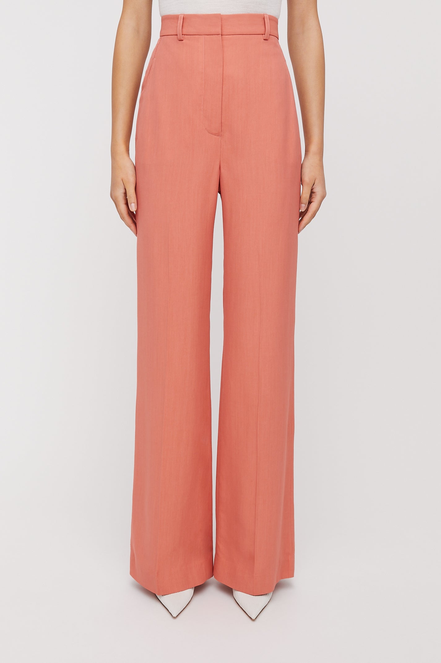 Scanlan Theodore Wide Leg Trouser in Coral