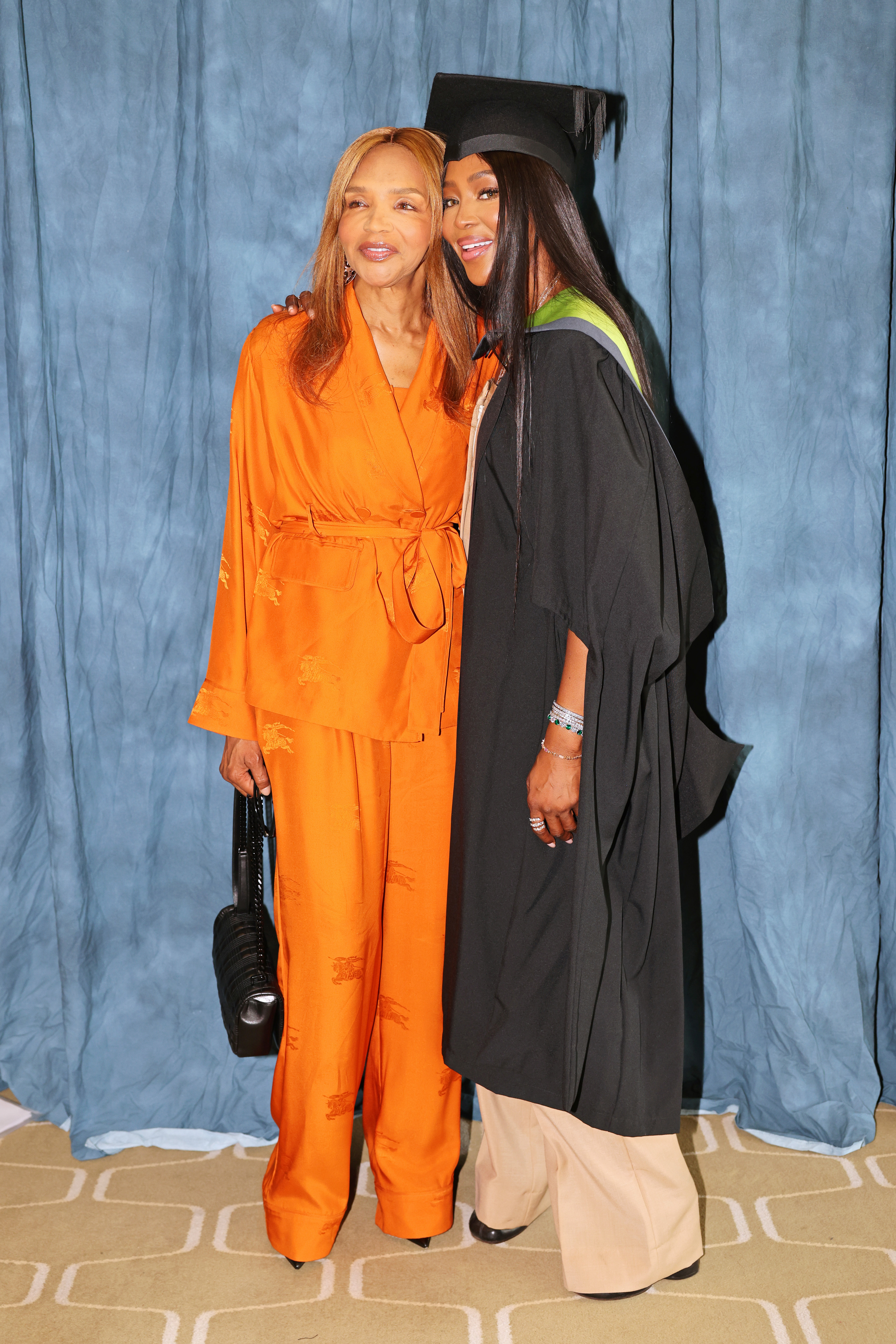 Valerie Morris and Naomi Campbell