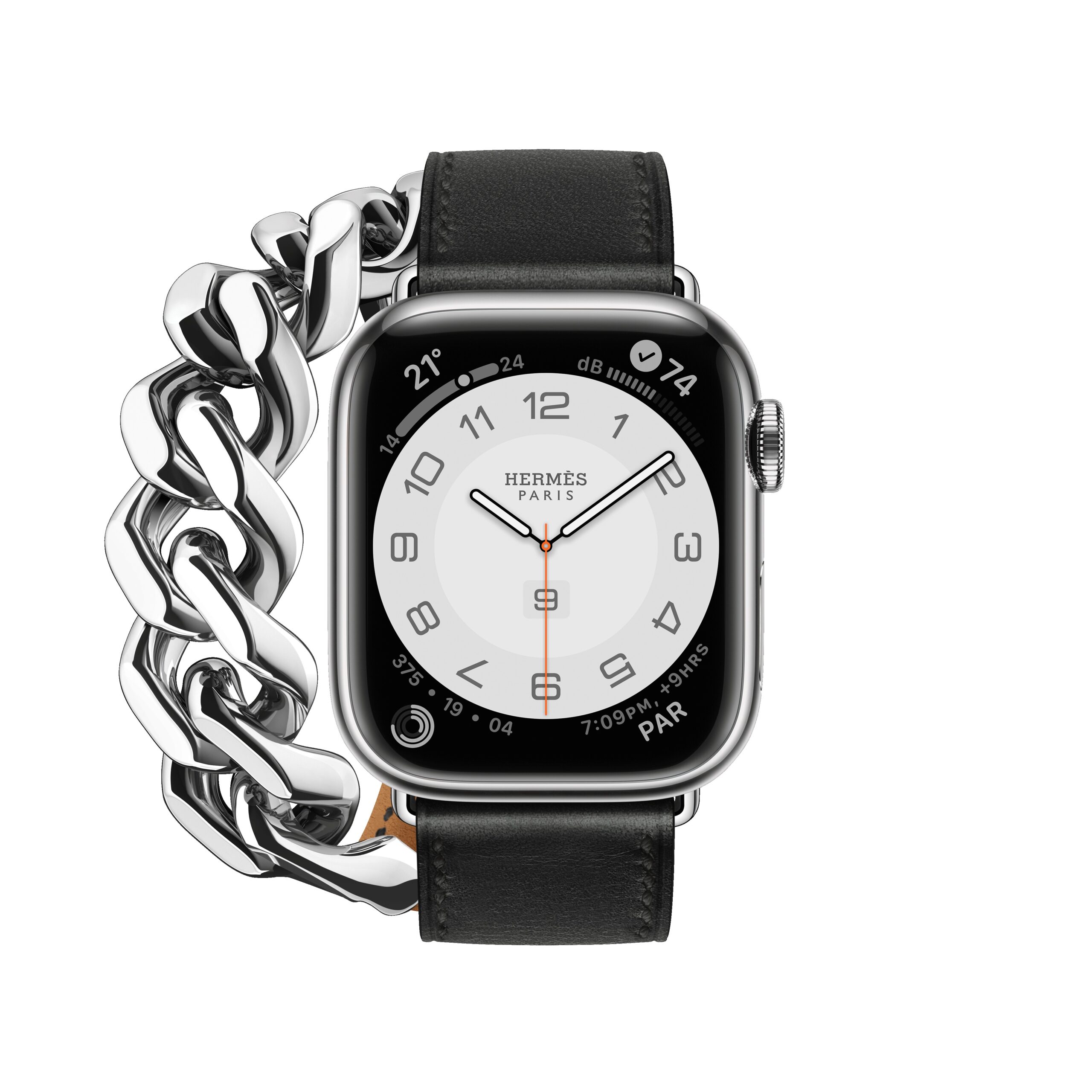 【新作】エルメス Apple Watch Double Tour 41mm Gourmette Noir www.estudiantes