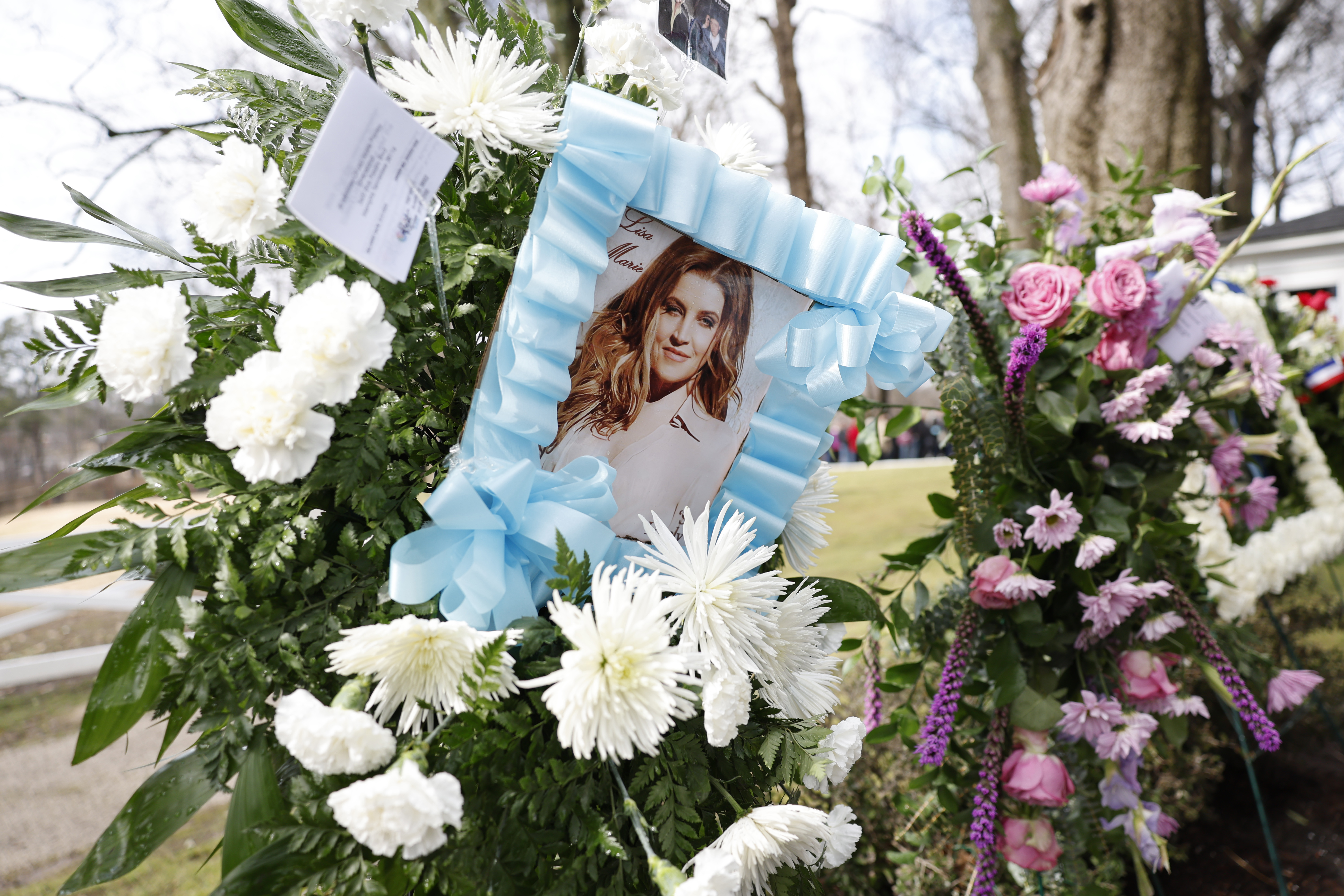 January 22, 2023 Lisa Marie Presley's memorial service at Graceland