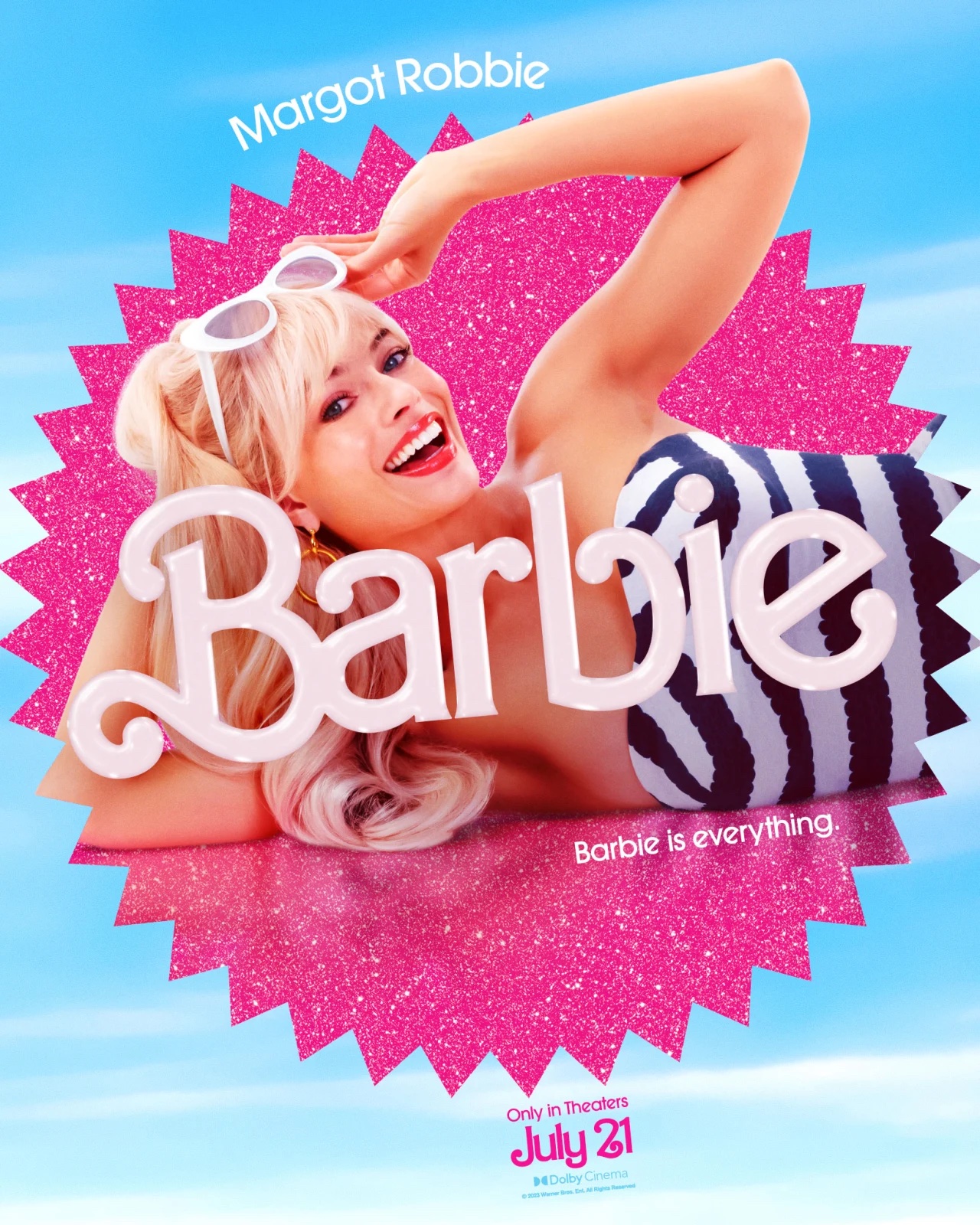 barbie movie margot robbie poster