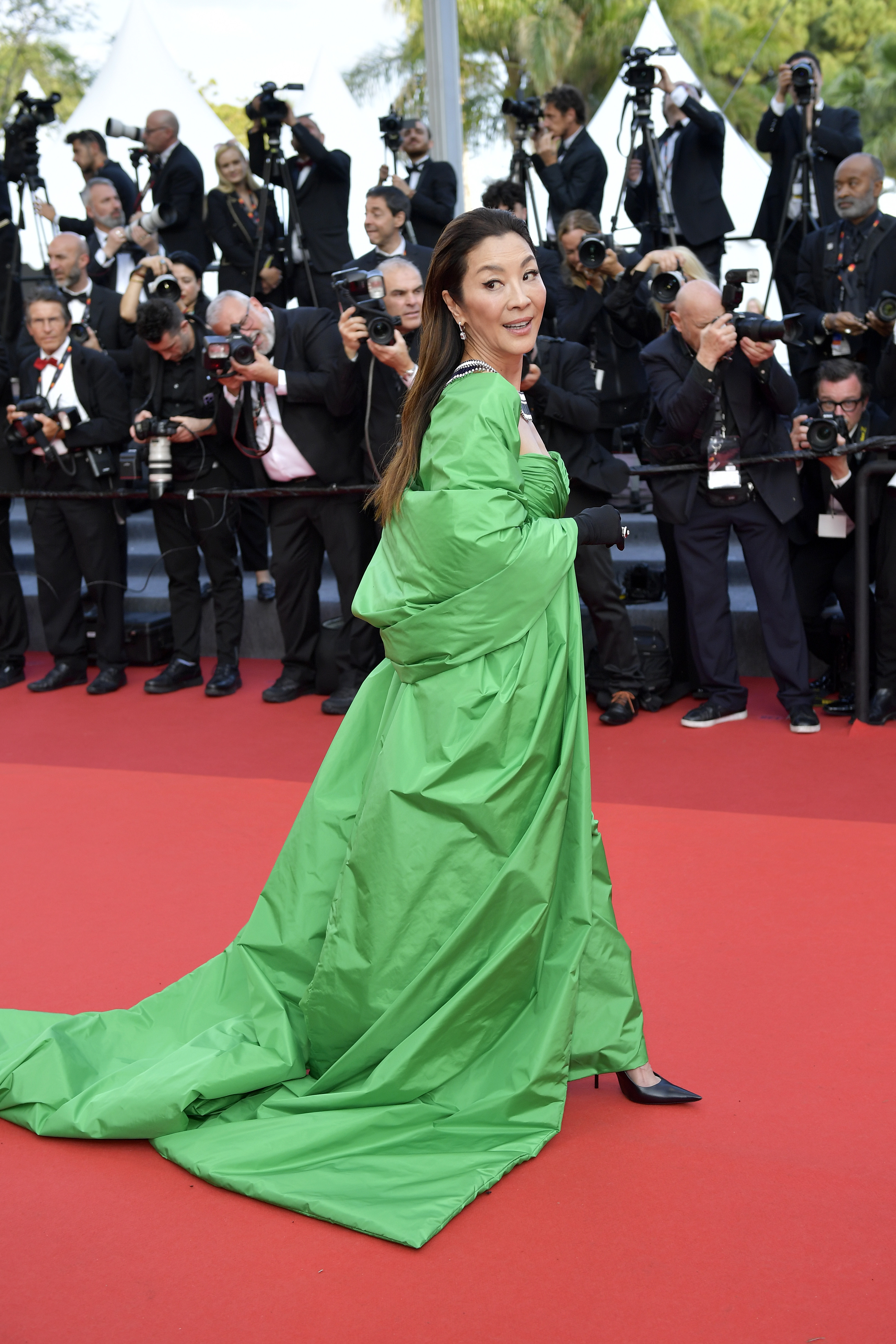 Gigi Hadid Wore Zac Posen To The 'Firebrand' Cannes Film Festival Premiere