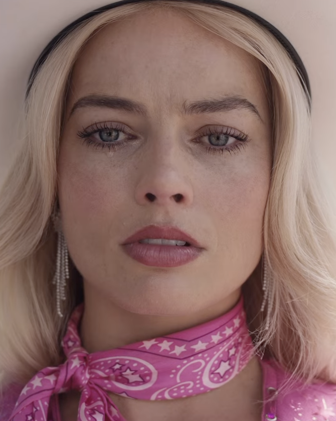 In The New Barbie Movie Trailer Margot Robbie Ponders Life