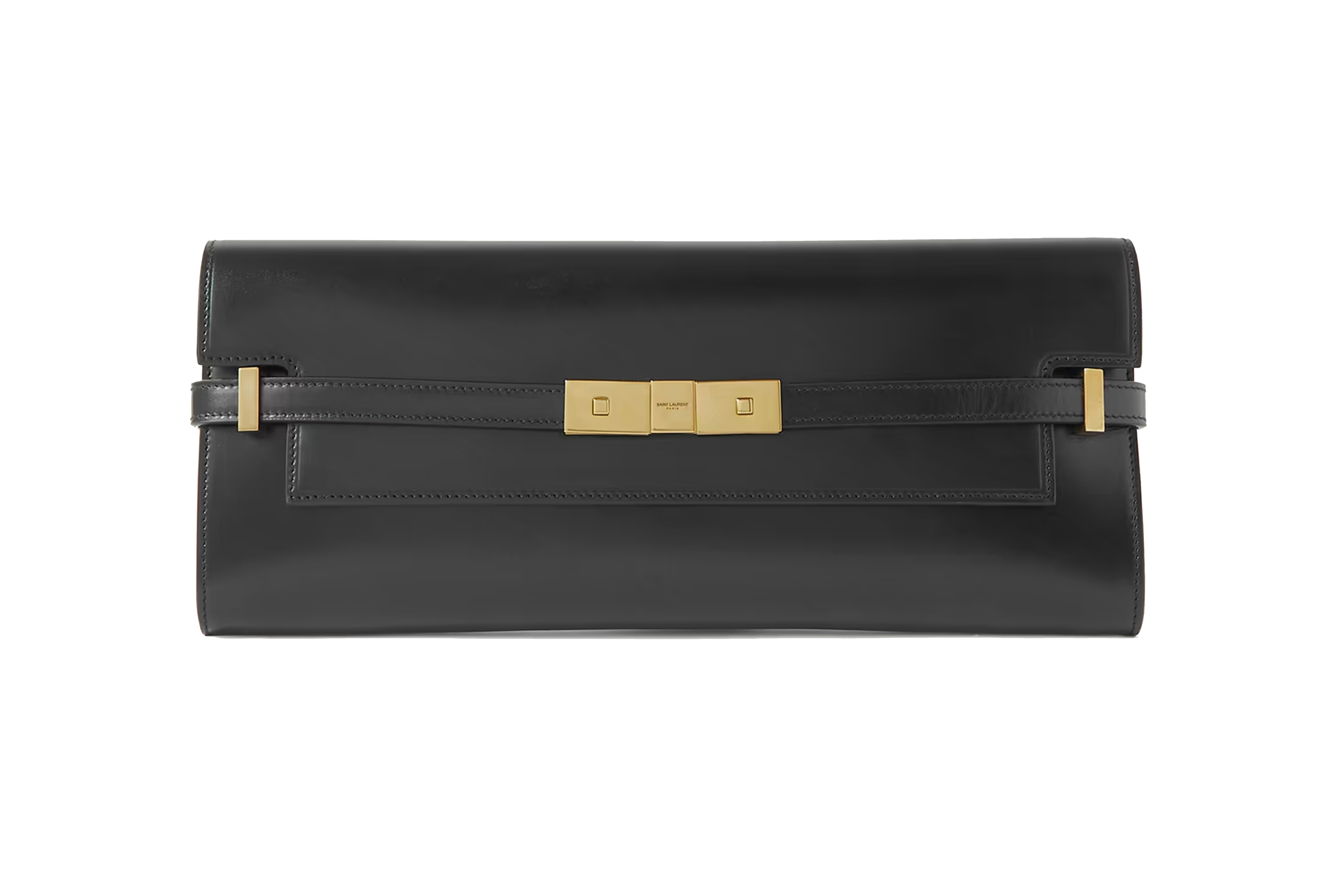 Best evening bags: Saint Laurent Manhattan embellished leather clutch