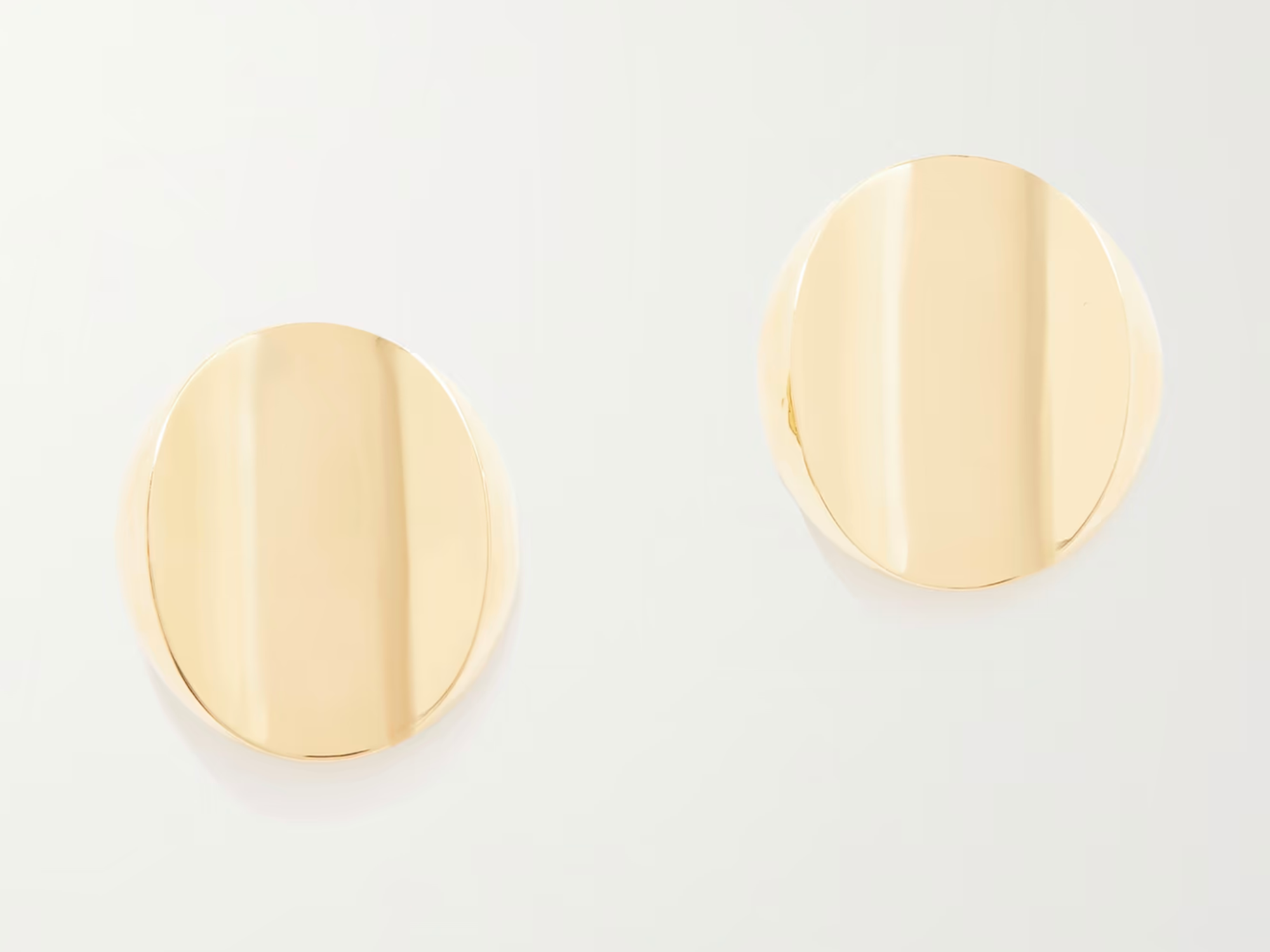 Saint-Laurent-Gold-Stud-Earrings