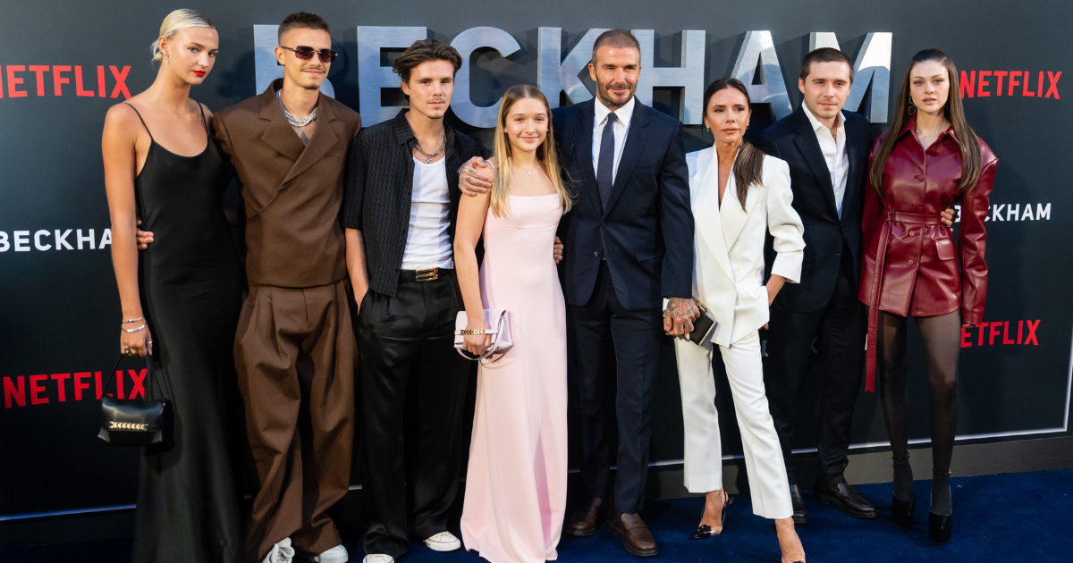 David & Victoria Beckham Make Rare Family Appearance With Four Children