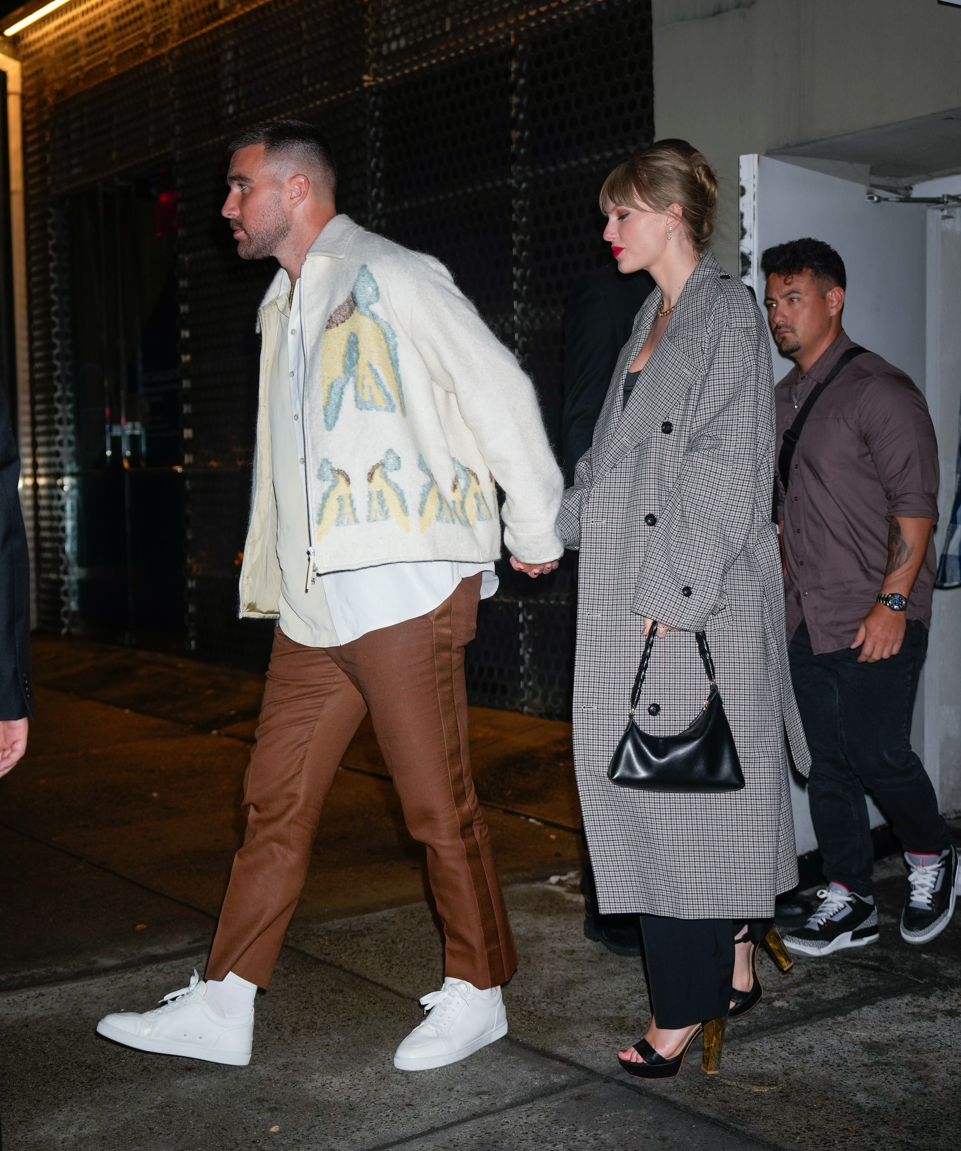 Taylor Swift Red Nike Air Force 1s With Travis Kelce