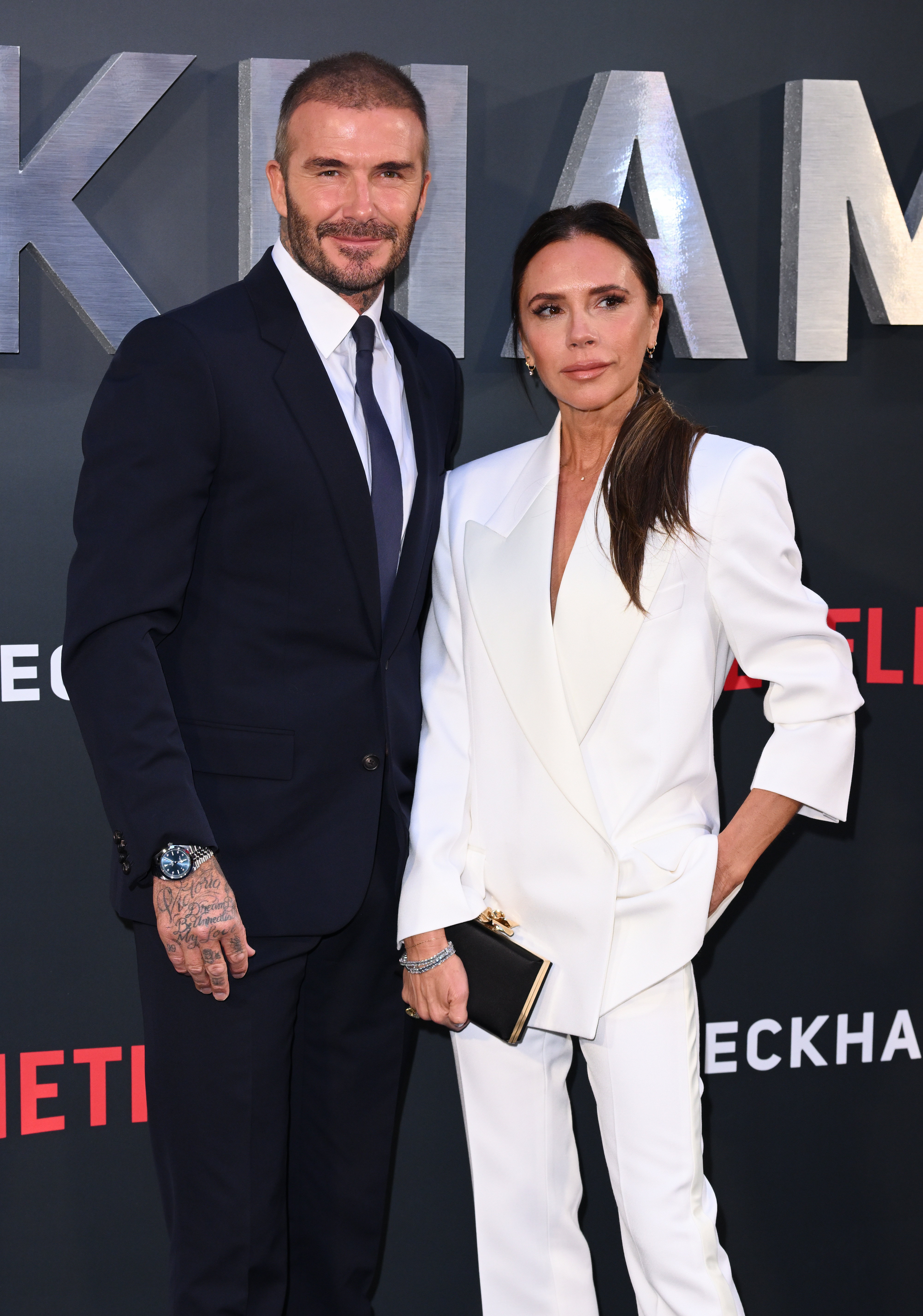 David & Victoria Beckham Make Rare Family Appearance With Four Children