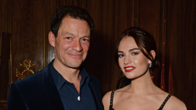 dominic-west-lily-james-wife