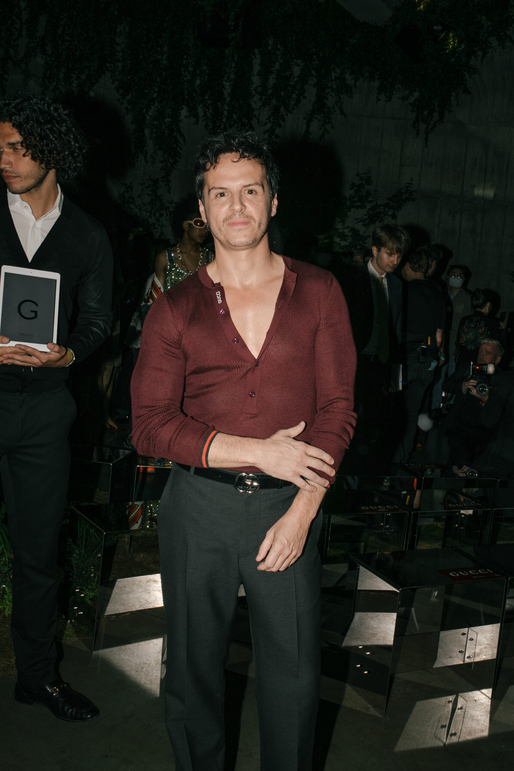 Andrew-Scott-Gucci-Front-Row