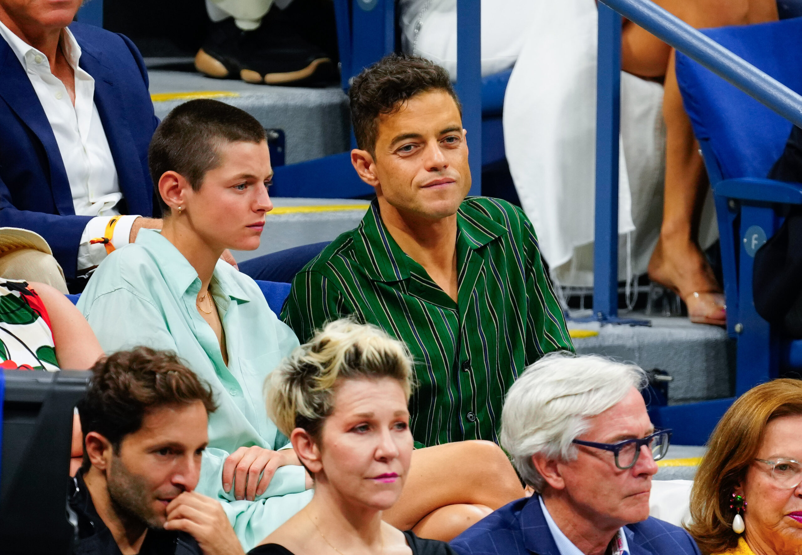 Rami-Malek-Emma-Corrin-US-Open