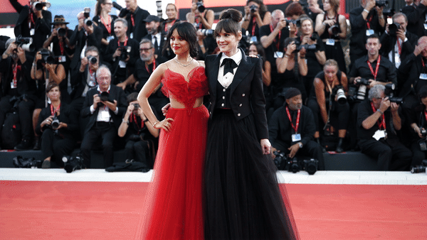 Jenna Ortega & Winona Ryder Light Up The Venice Red Carpet