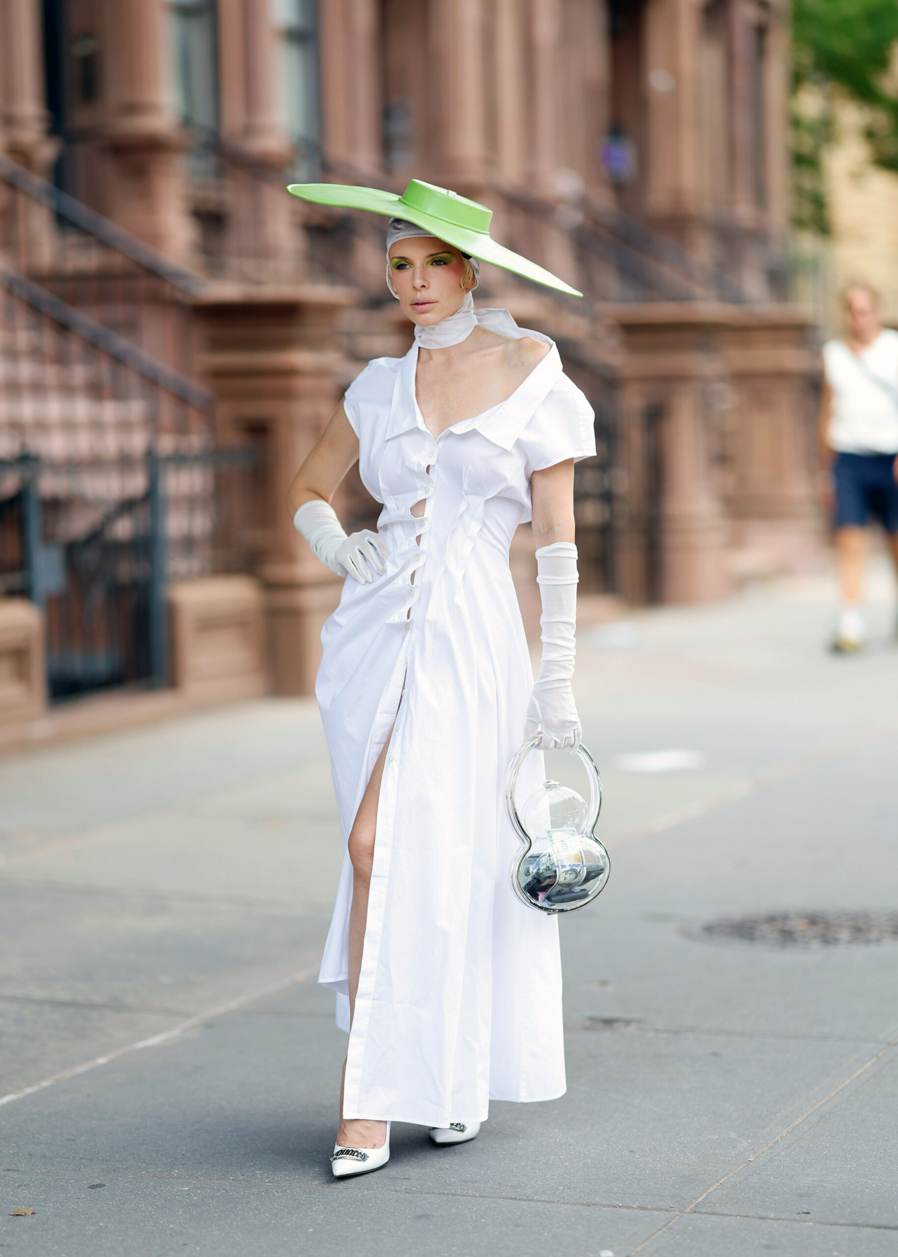 Julia-Fox-Zac-Posen-Gap-Dress