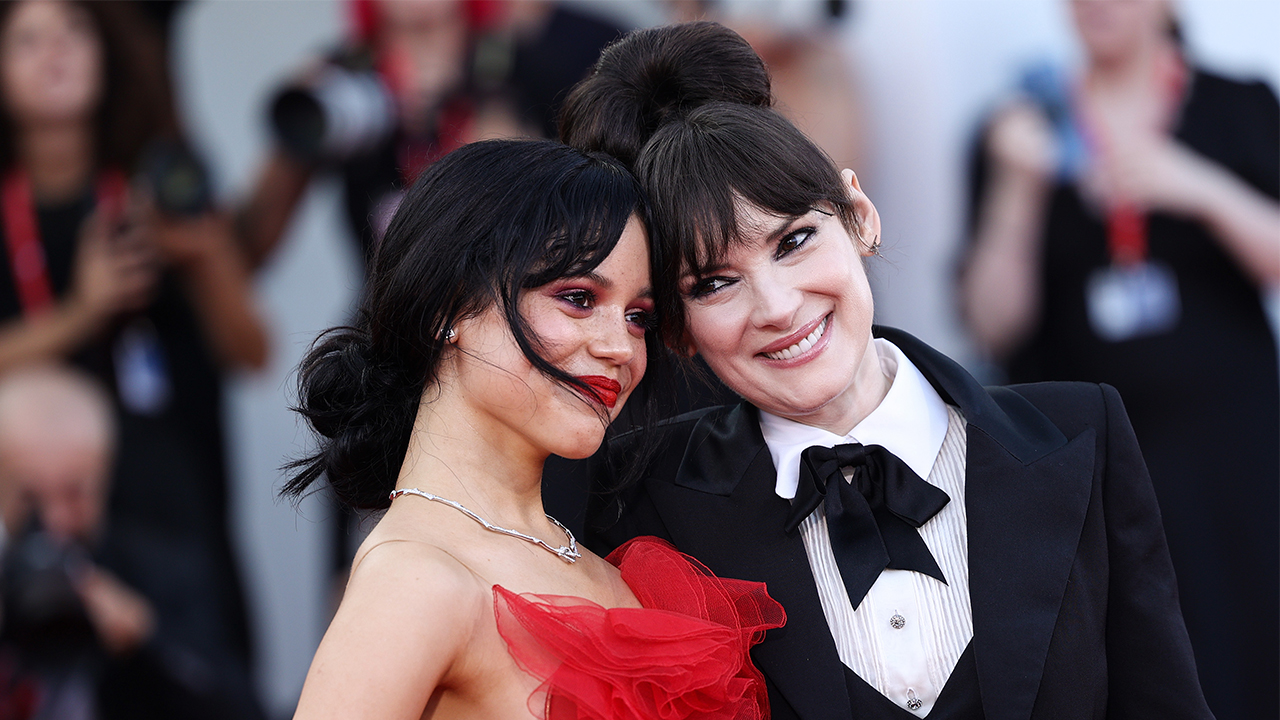 Jenna Ortega & Winona Ryder Light Up The Venice Red Carpet